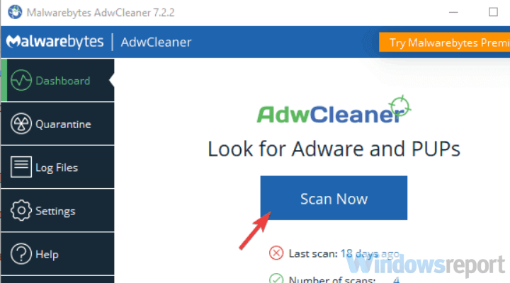 malwarebytes adwcleaner