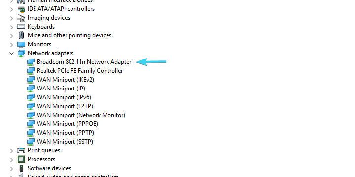 przełącznik radiowy oprogramowania wifi jest wyłączony