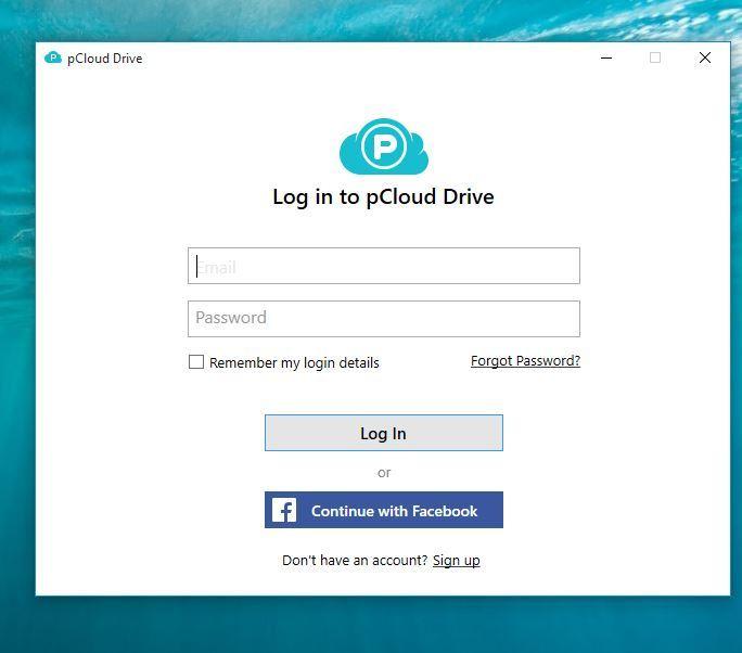 login pcloud