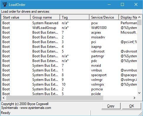 sysinternals-loadorder