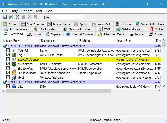 sysinternals-Autoruns