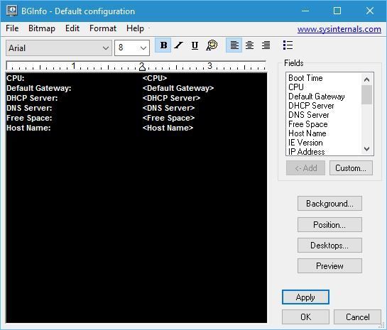 sysinternals-bginfo