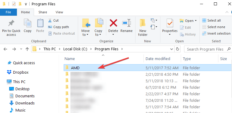 i zainstaluj folder systemu Windows 10