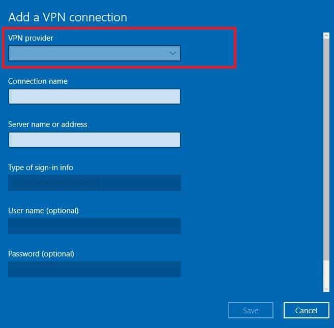 VPN nie jest kompatybilny z Windows 10