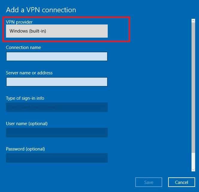 VPN nie jest kompatybilny z Windows 10