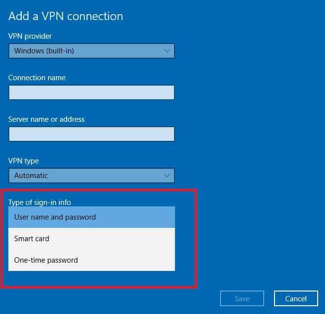 VPN nie jest kompatybilny z Windows 10