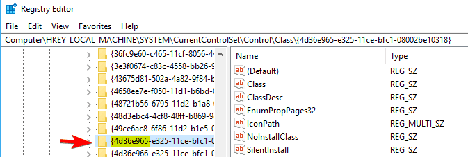 Porty USB nie działają w rejestrze systemu Windows 10