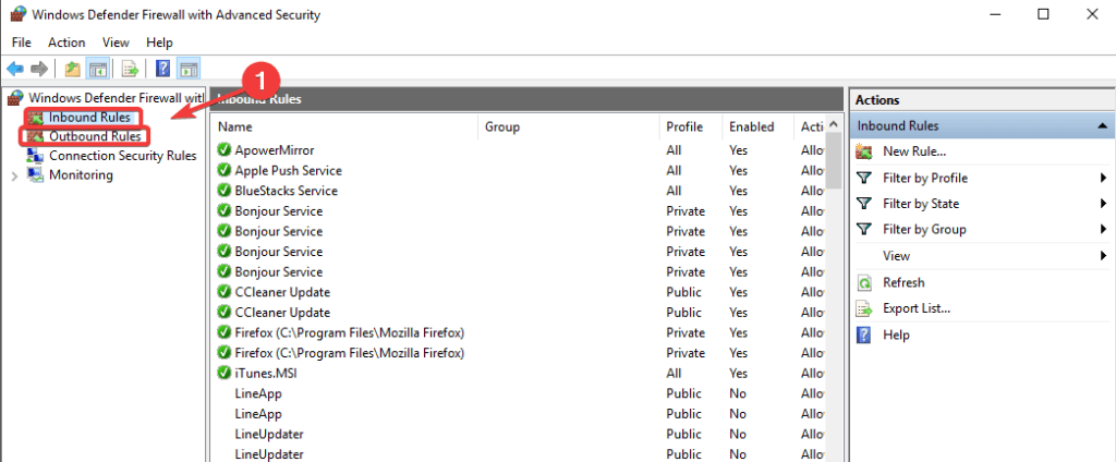 reguły wychodzące zapora systemu Windows nie może dołączyć do połączenia