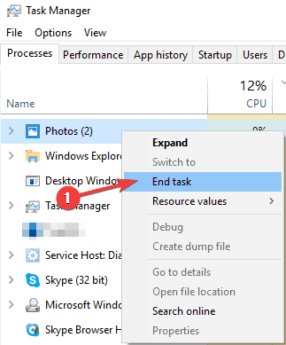 Przeglądarka zdjęć Windows 10 nie działa
