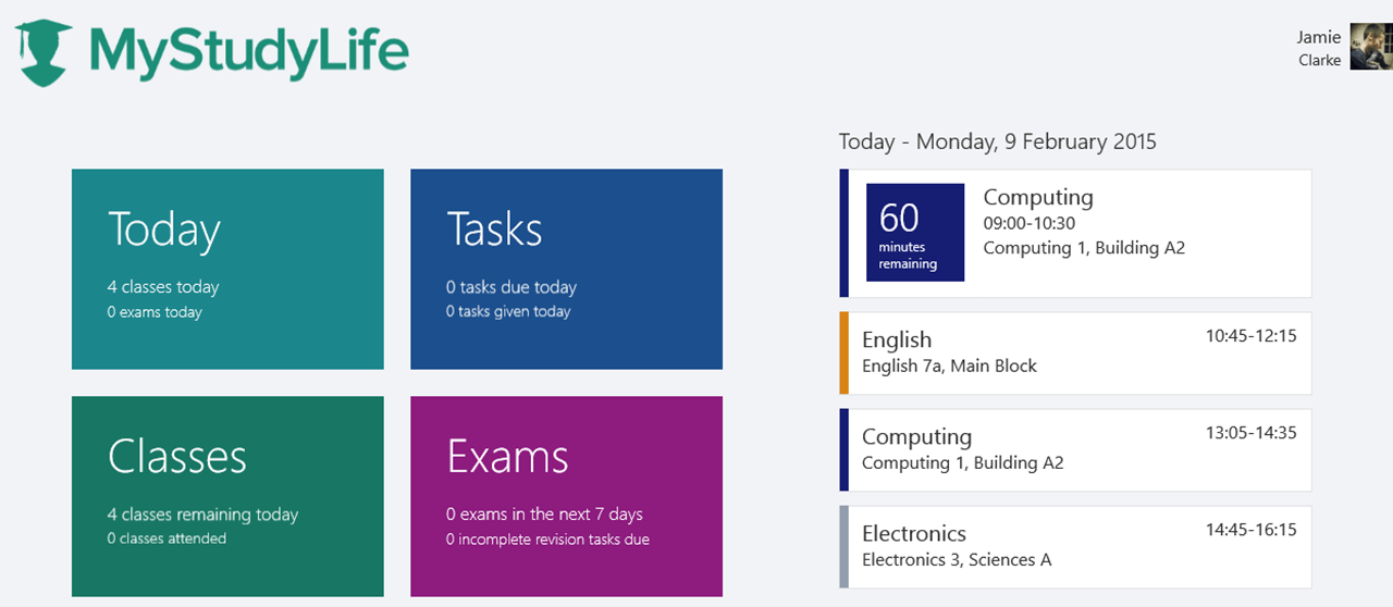 Aplikacja My Study Life na Windows 10