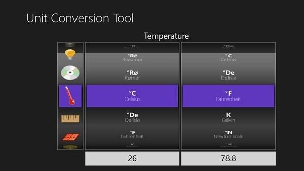 najlepsze aplikacje szkolne do konwersji jednostek systemu Windows 8