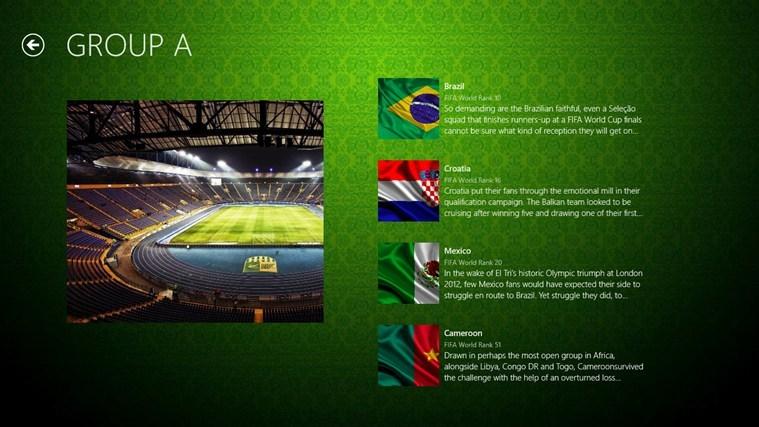 Aplikacja FIFA World Cup Brazylia Windows 8