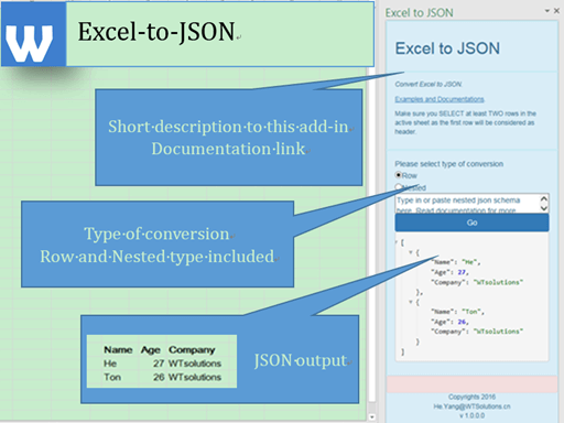 wtsolutions excel do konwertera json tlen excel do konwertera json