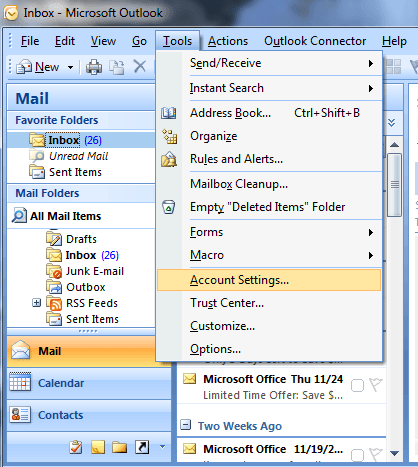 pliki pst programu Outlook