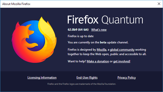 Nie można pisać w przeglądarce Firefox