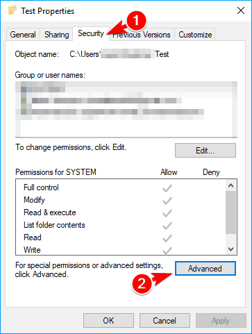 folder zmienia się w Windows 10 tylko do odczytu