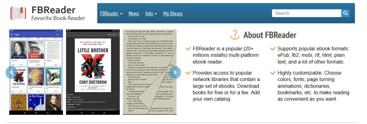 FBReader najlepsze międzyplatformowe czytniki ebooków