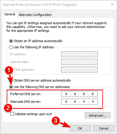 zmień dns