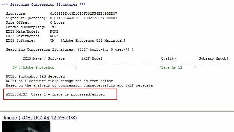 identyfikować zmanipulowane obrazy