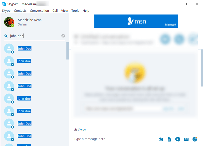 dodaj nowy kontakt na skype