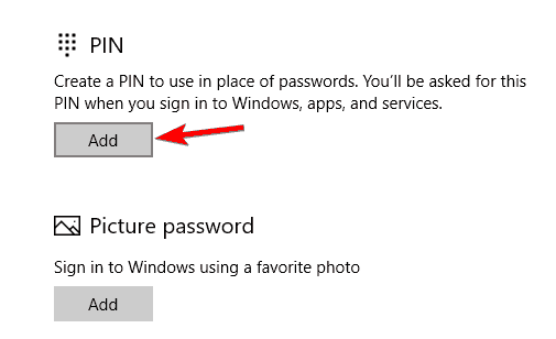 Windows Hello isn't available on this device add PIN