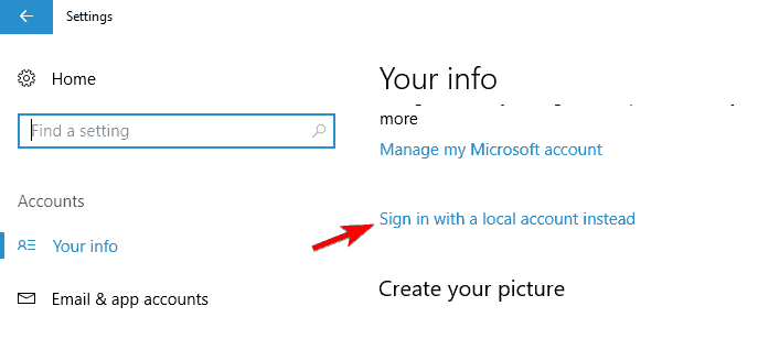 Skaner linii papilarnych nie działa't work with Windows 10 sign in with a local account