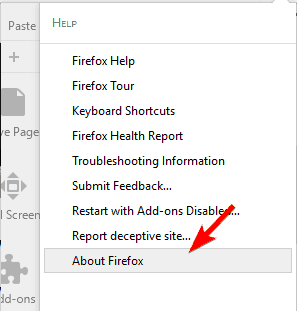 o niezabezpieczonym połączeniu menu firefox