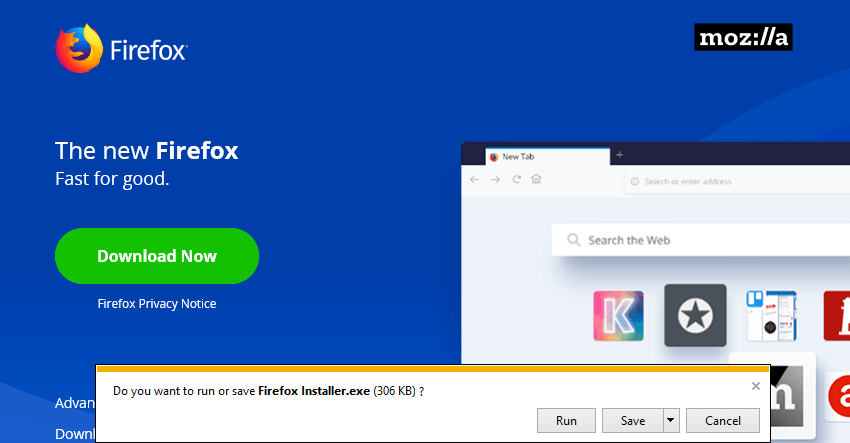 Mozilla Firefox Windows 10