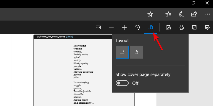 microsoft edge rotate pdf