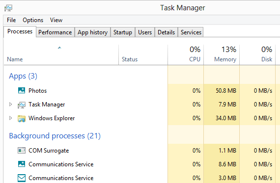 zamknij aplikacje sklepu Windows 8