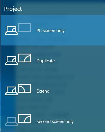 miracast -project-options