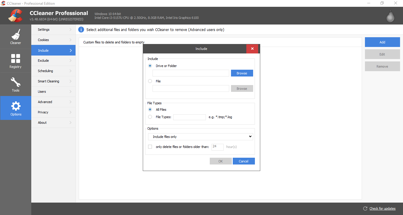 Jak usunąć pliki i foldery za pomocą CCleaner