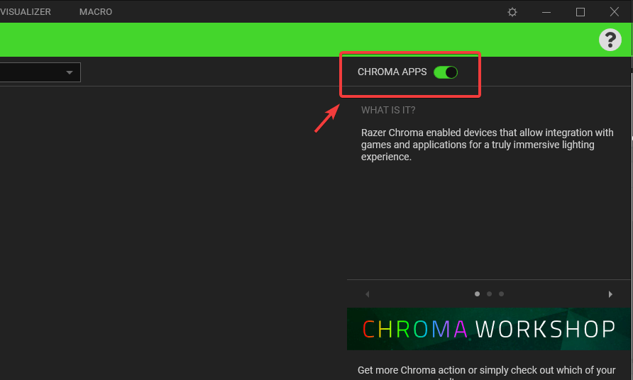 aplikacje chroma wyłączają problemy z klawiaturą Razer Chroma