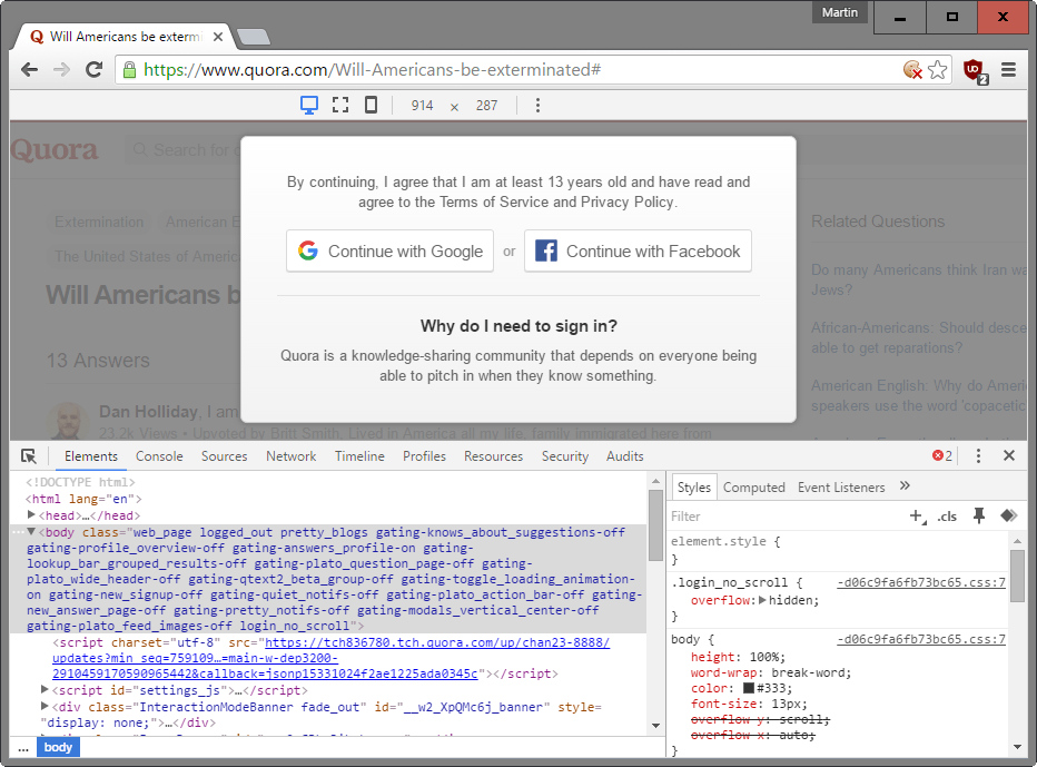 narzędzia chrome dev