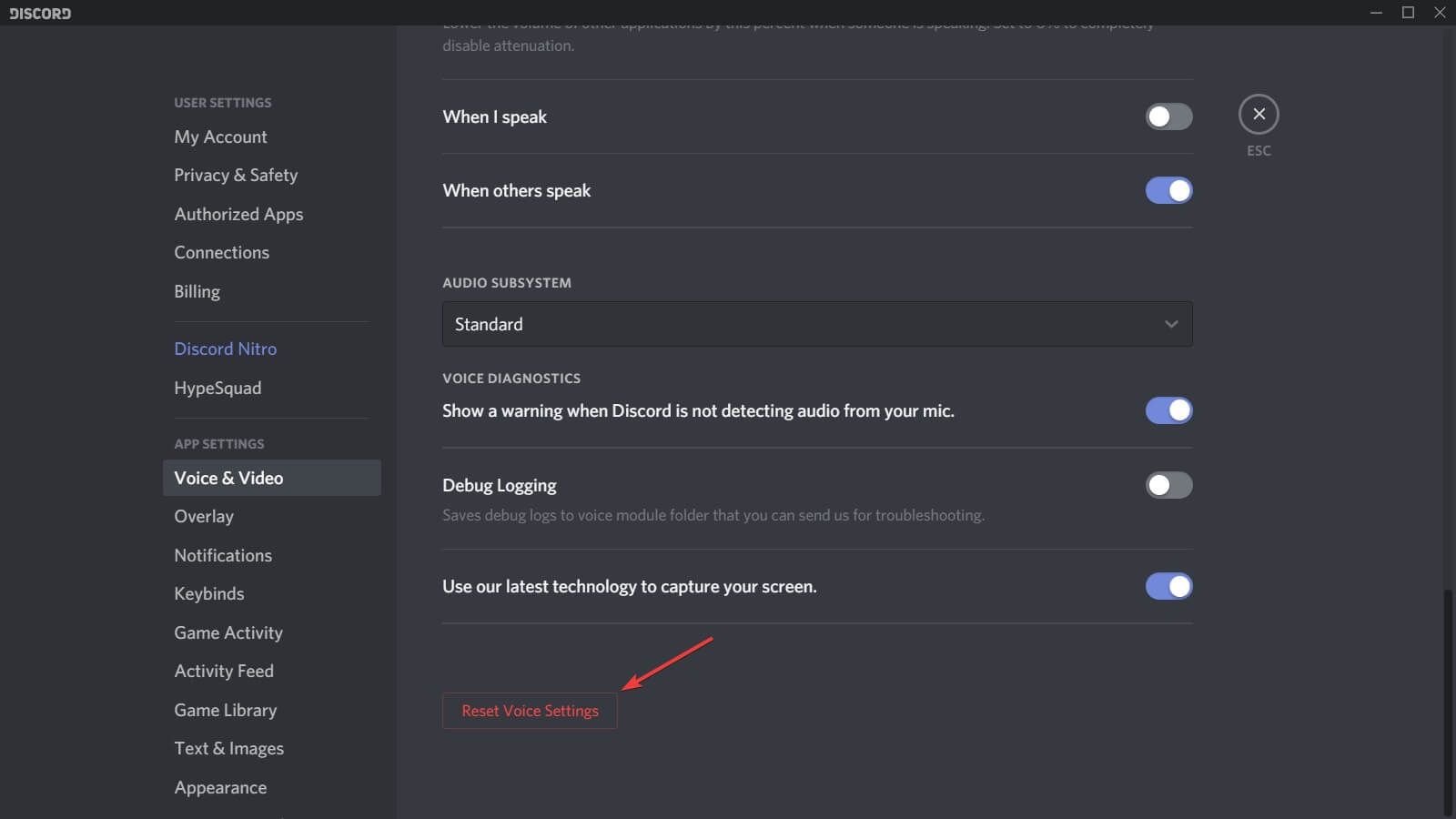 discord reset ustawienia głosu mikrofon nie robi't work in windows 10