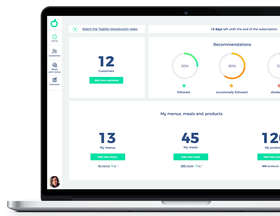 Oprogramowanie żywieniowe TiqDiet