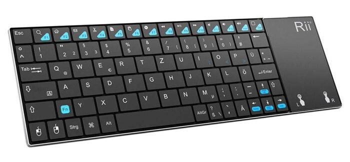 Klawiatura bezprzewodowa Rii K12 Mini Wireless Keyboard z gładzikiem