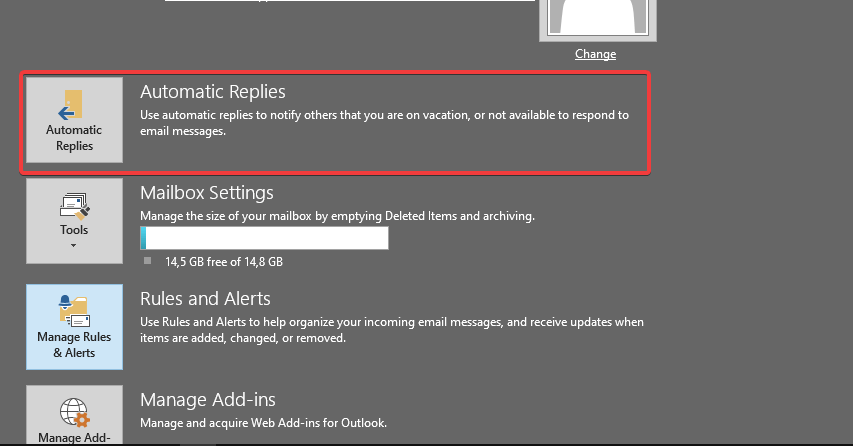 automatyczne odpowiedzi skonfiguruj automatyczne odpowiedzi w Outlooku