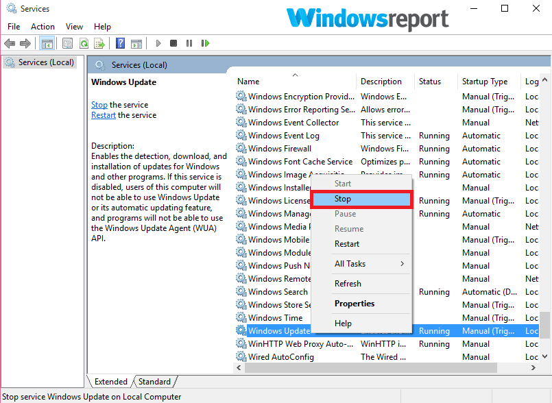 aktualizacja systemu Windows 10 włącza się sama