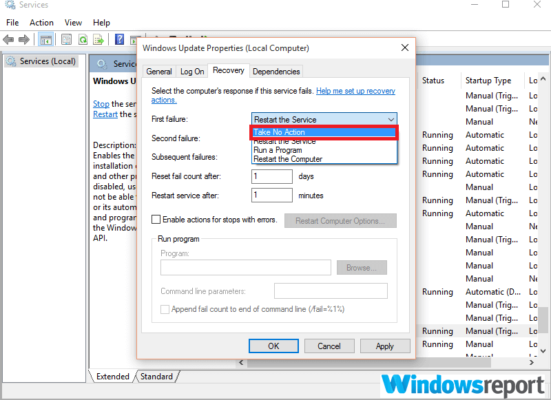 Windows próbuje zaktualizować