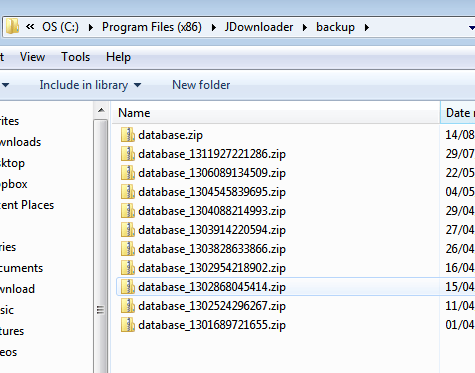kopia zapasowa jdownloadera