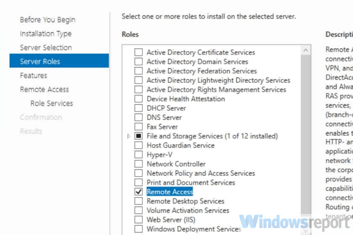 zainstaluj zdalny dostęp do systemu Windows Server 2019