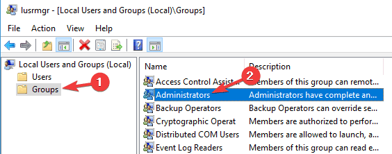 grupa administratorów Folder Windows Access Odmowa dostępu administrator