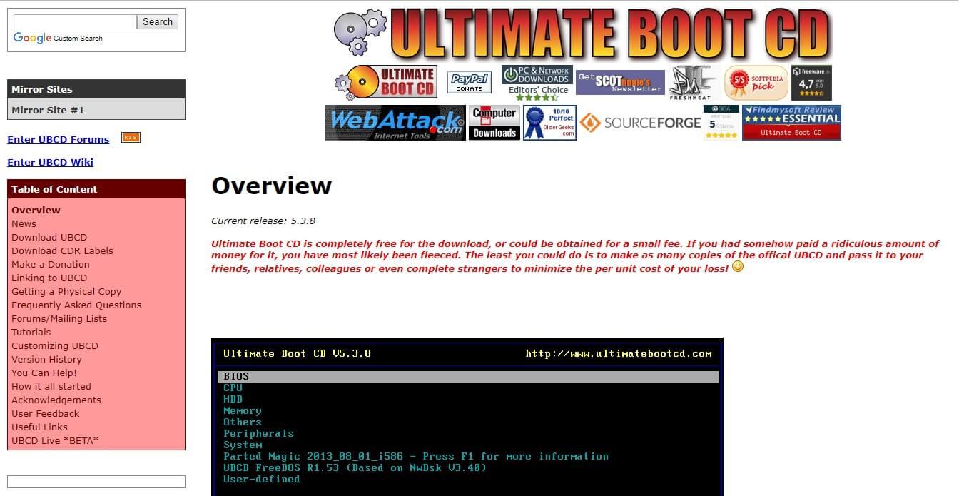 Ultimate Boot CD