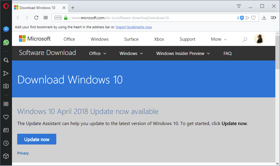 pobierz aktualizację systemu Windows 10 kwietnia 2018 r