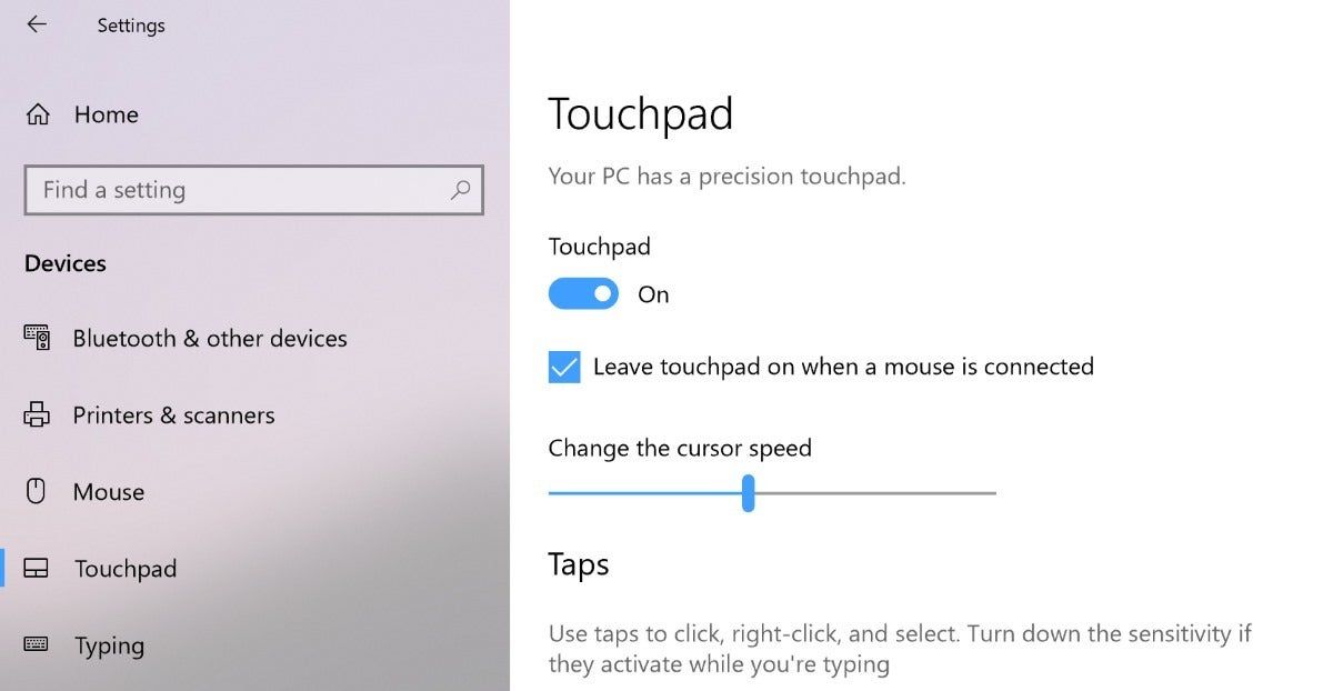 touchpad Surface Pro