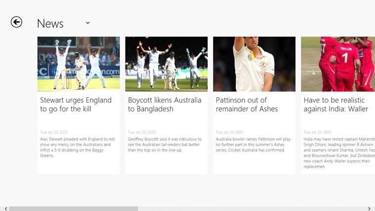 Cricbuzz Cricket Windows 8