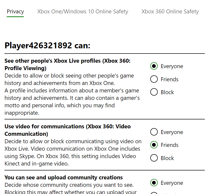 Xbox Live wygrał't work on child account