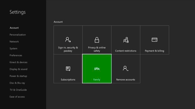 Xbox Live wygrał't work on child account