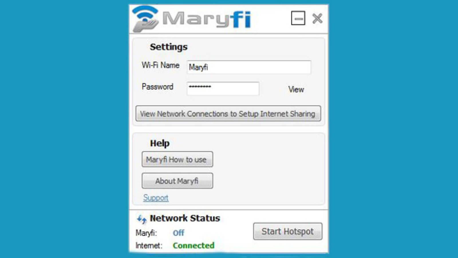 Oprogramowanie MaryFi HotSpot